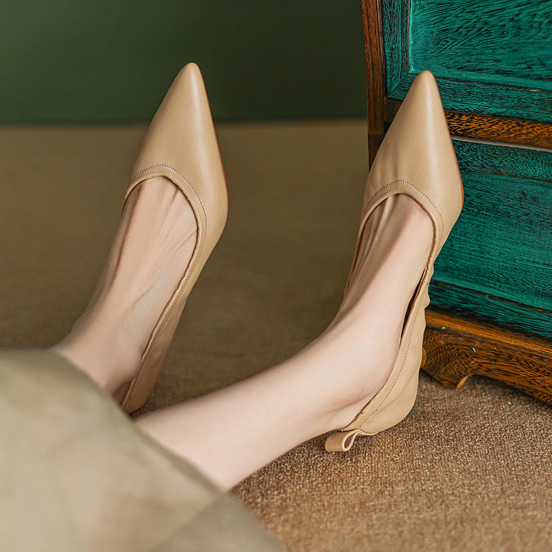 Cone-Heel Pointed-Toe Pumps
