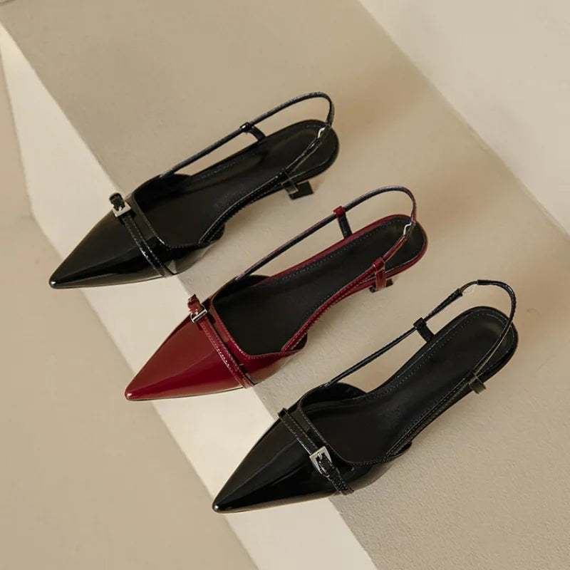 Patent Slingback Pumps