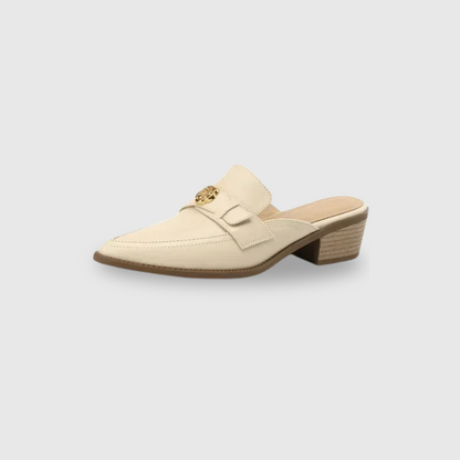 Chunky Heel Pointed Toe Loafers