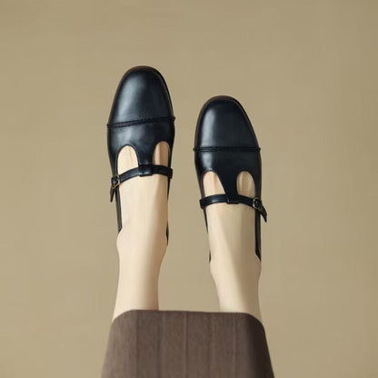 Buckle Flat Shoes