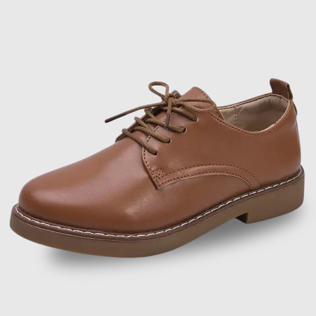 Low-Heel Derby Work Shoes