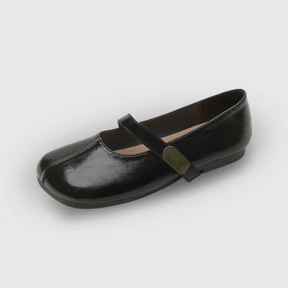 Round Toe Chunky Dress Flats