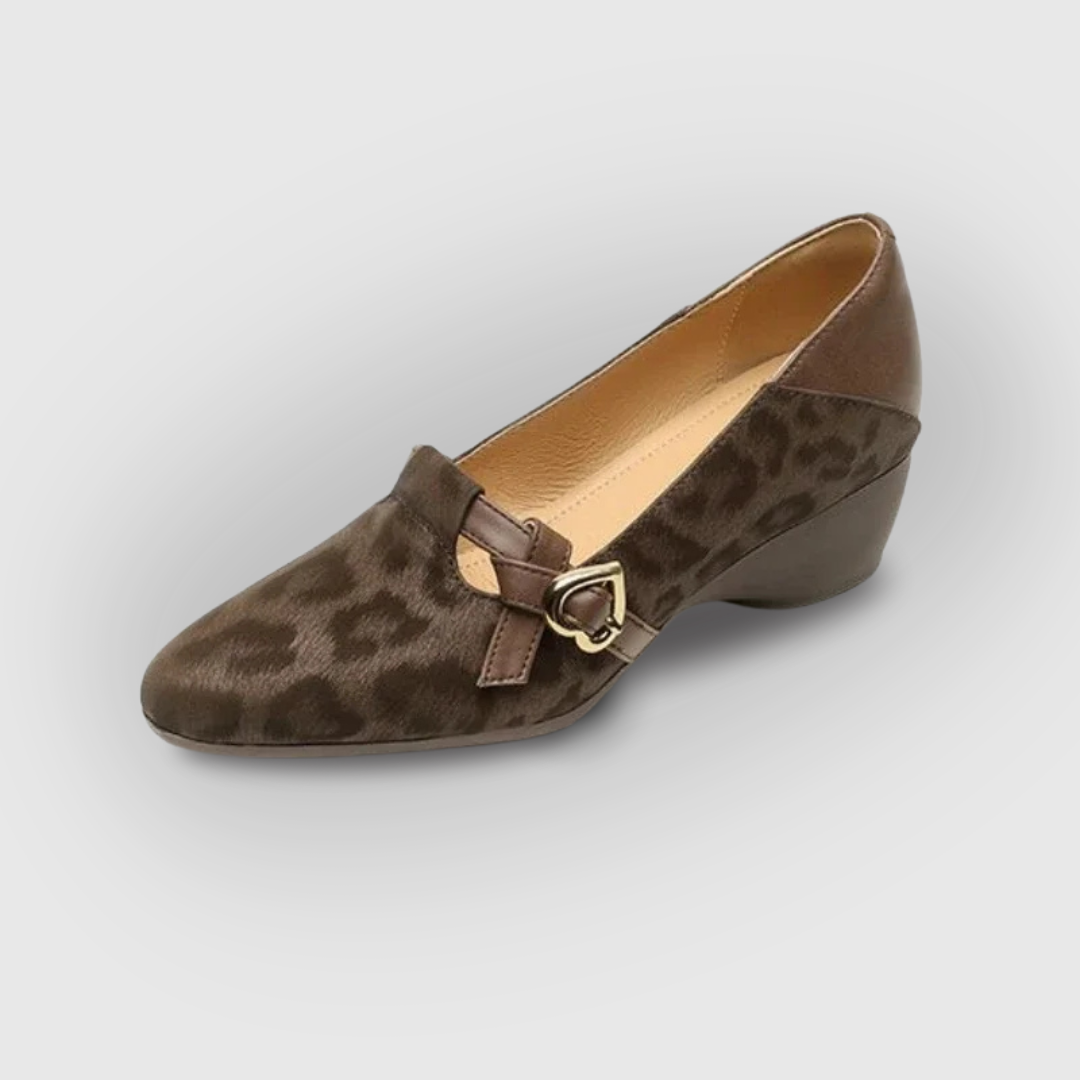 Mid Heel Pointed Toe Loafers