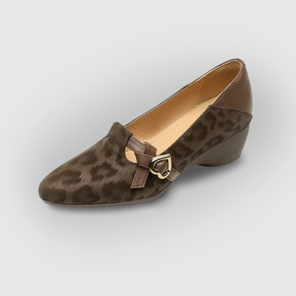 Mid Heel Pointed Toe Loafers