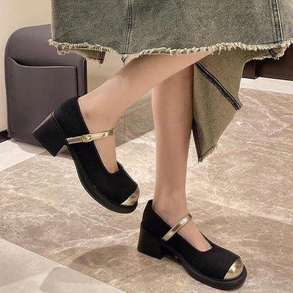 Chunky Heels Mary Janes