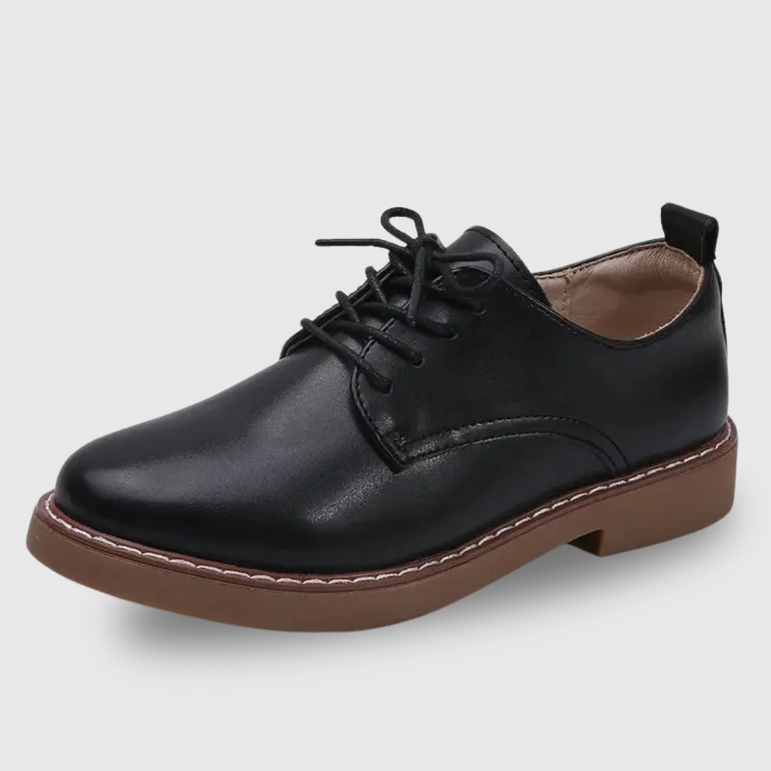 Low-Heel Derby Work Shoes