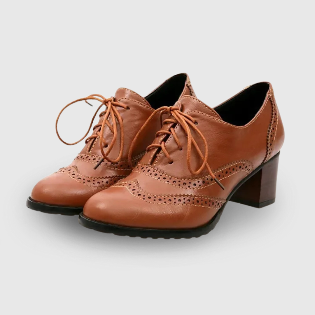 Heeled Brogue Shoes