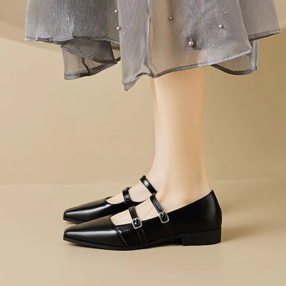 Casual Mary Jane Pointed Shoes