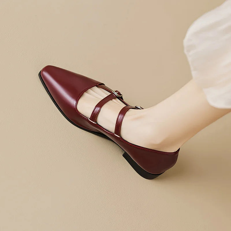 Casual Mary Jane Pointed Shoes