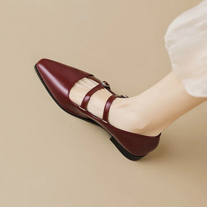 Casual Mary Jane Pointed Shoes