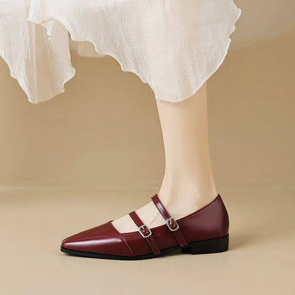 Casual Mary Jane Pointed Shoes