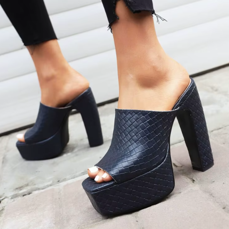Leather Platform Sandals