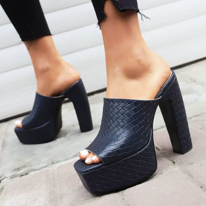 Leather Platform Sandals