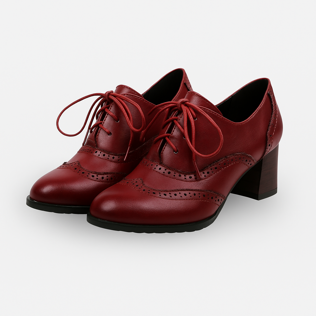 Heeled Brogue Shoes
