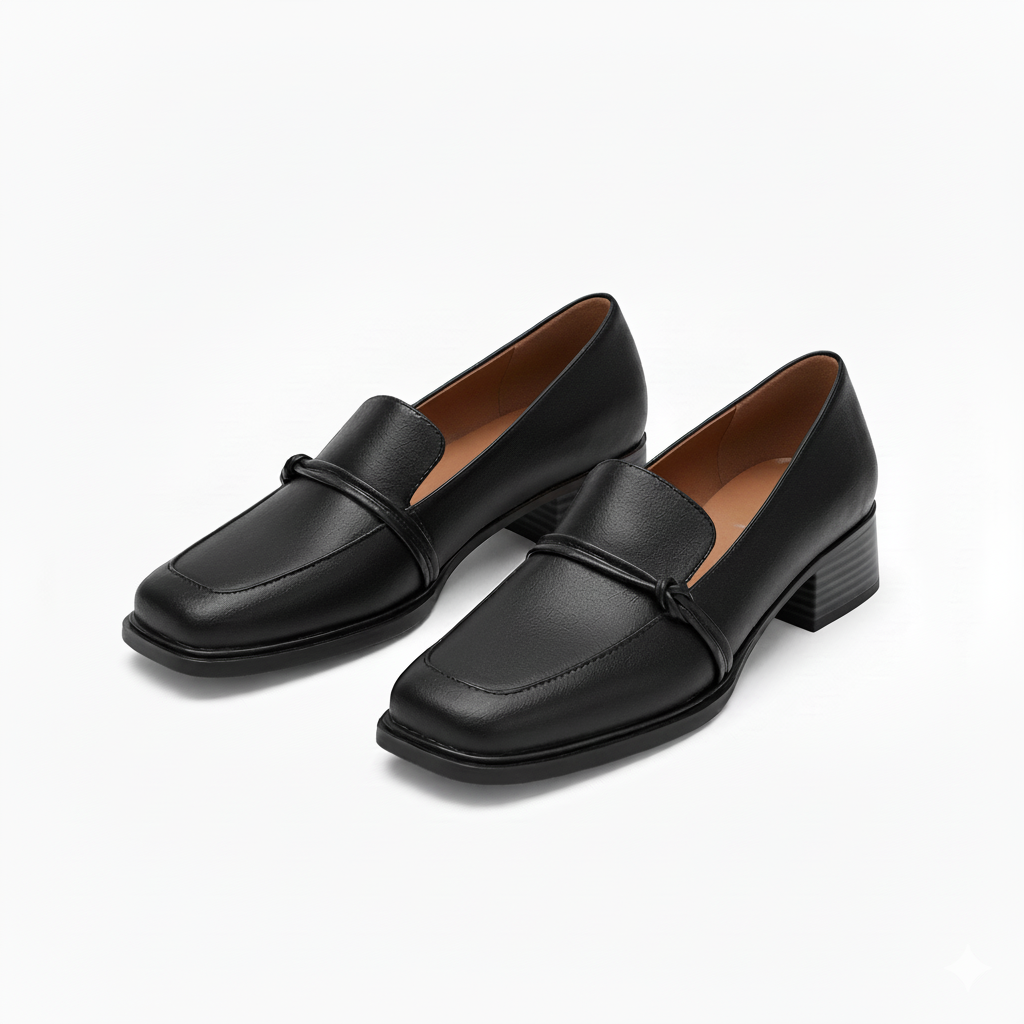Square Toe Retro Loafers