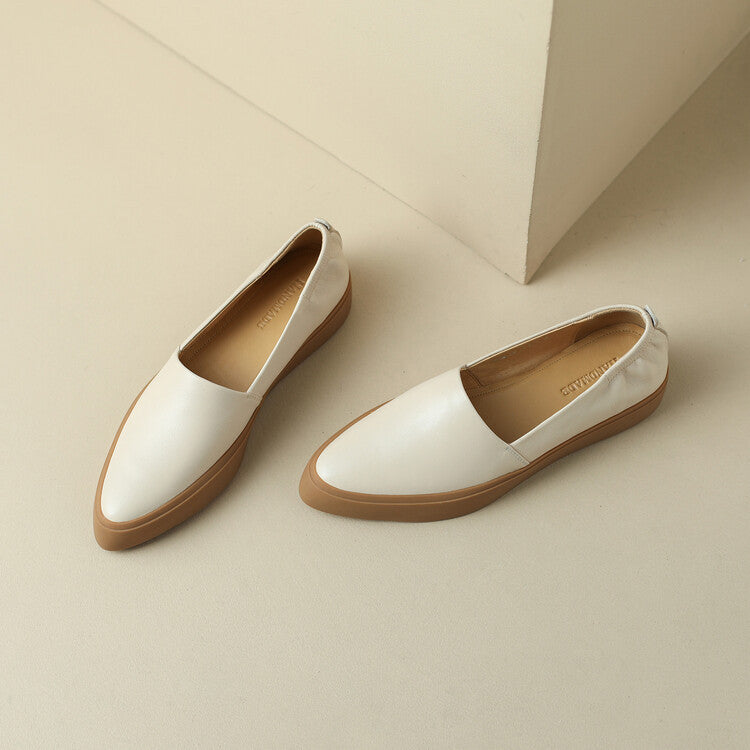 Classic Pointed Toe Loafers