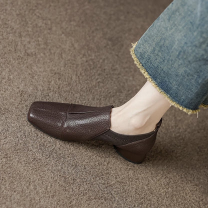 Thick Heel Naked Boots