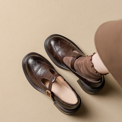 Mid Heel Mary Janes Sandals