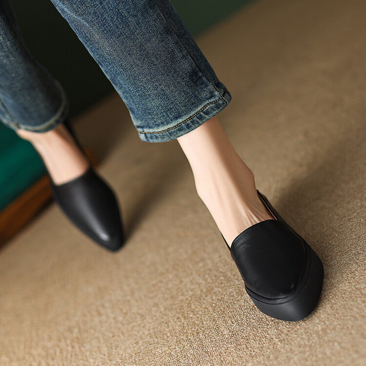 Classic Pointed Toe Loafers