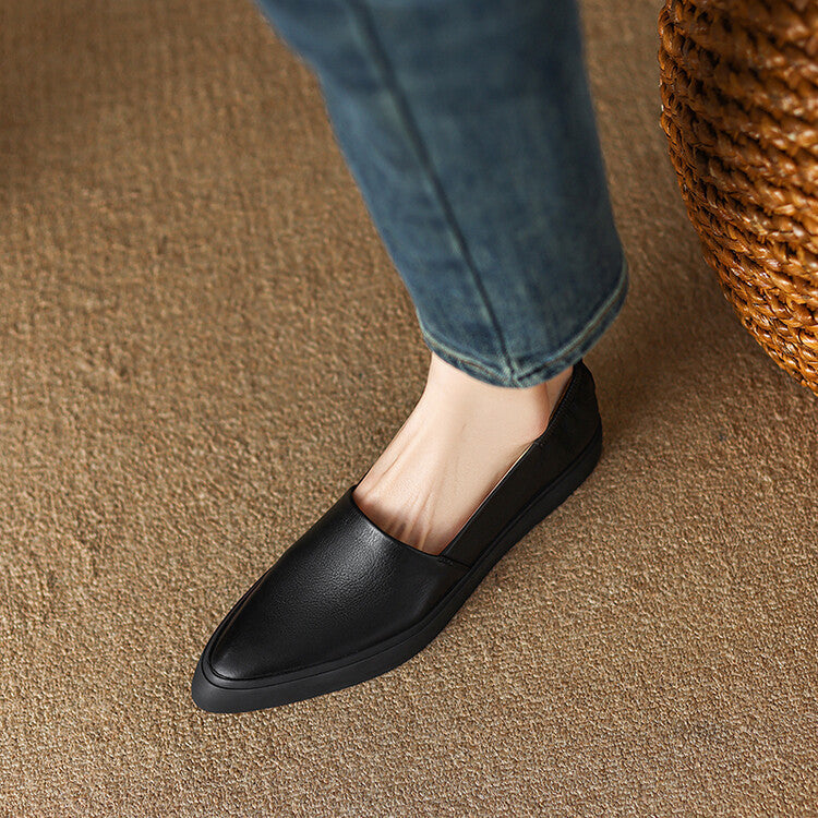Classic Pointed Toe Loafers