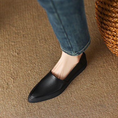 Classic Pointed Toe Loafers