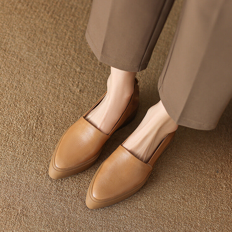 Classic Pointed Toe Loafers