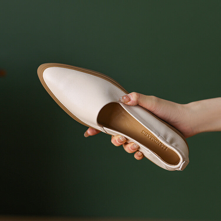 Classic Pointed Toe Loafers