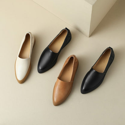 Classic Pointed Toe Loafers