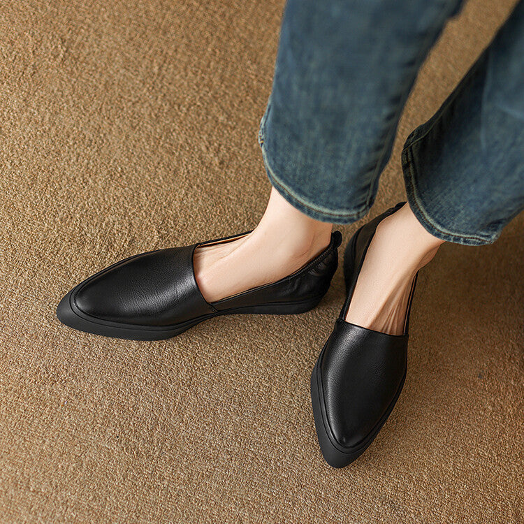 Classic Pointed Toe Loafers