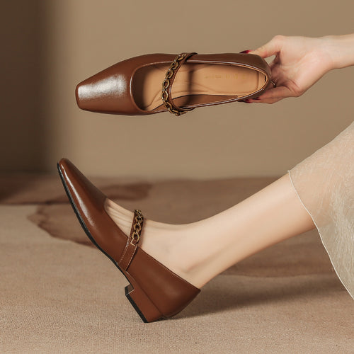 French Mary Jane Flats