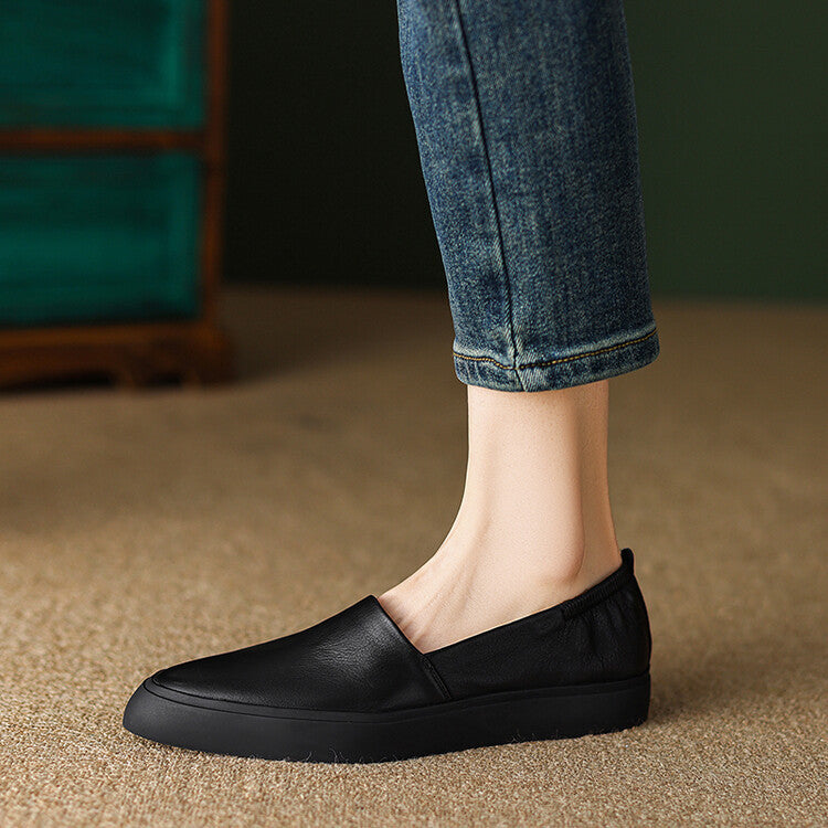 Classic Pointed Toe Loafers