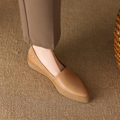 Classic Pointed Toe Loafers
