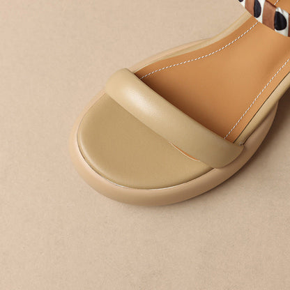 Pearl Accent Scarf Sandals