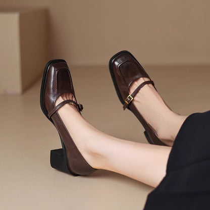 Square Head Mary Janes