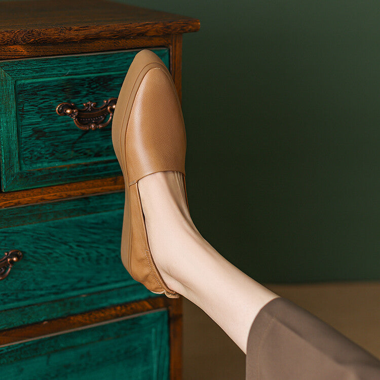 Classic Pointed Toe Loafers