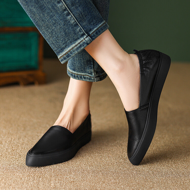 Classic Pointed Toe Loafers