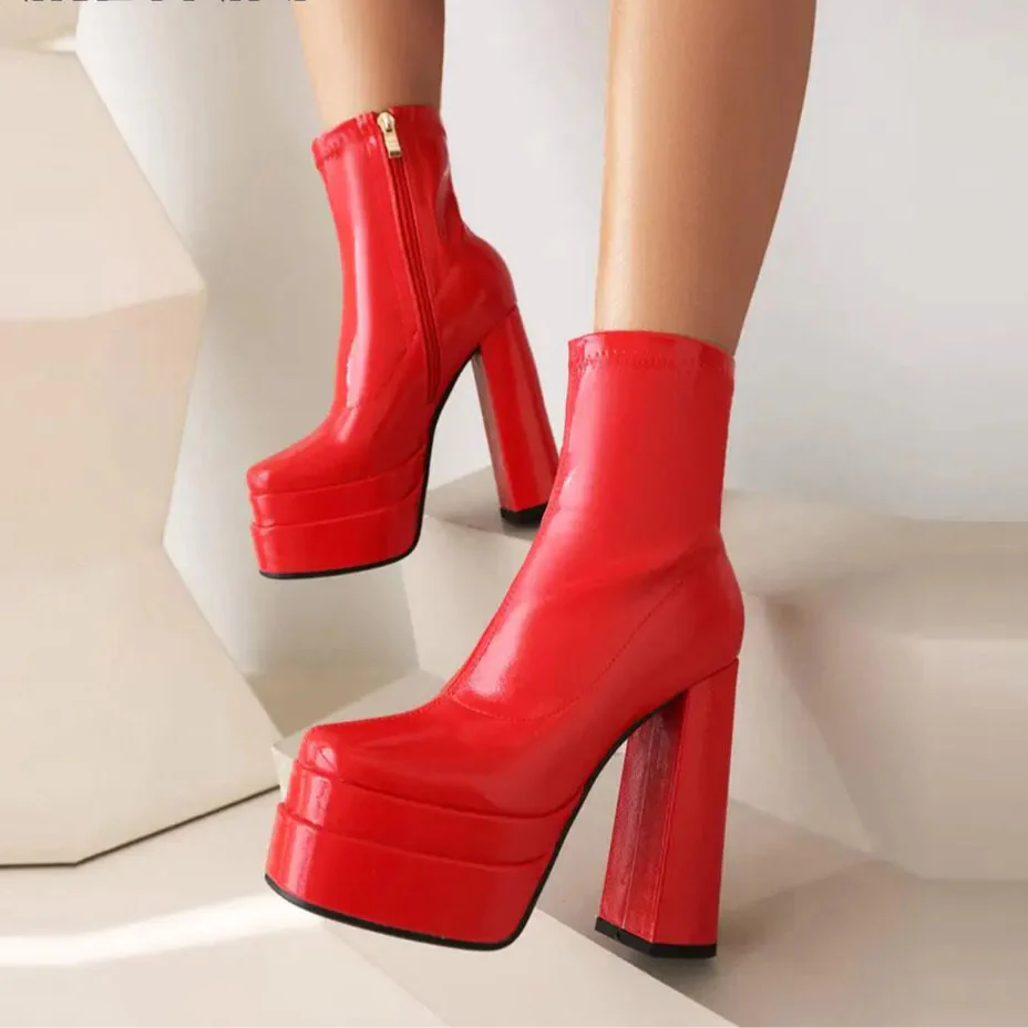 Skyline Platform Ankle Boots