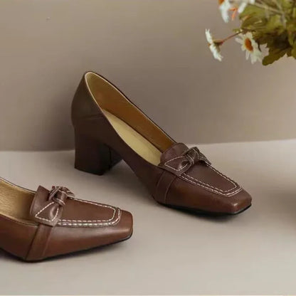 Retro Bowknot Loafers
