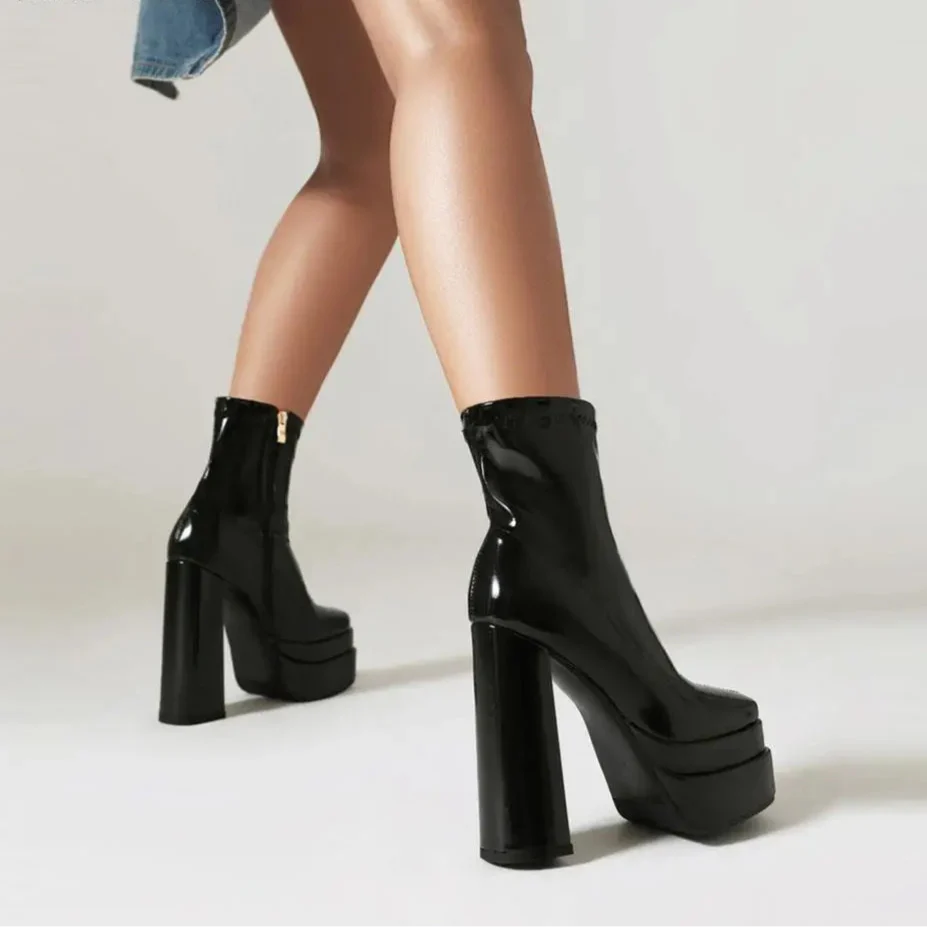 Skyline Platform Ankle Boots