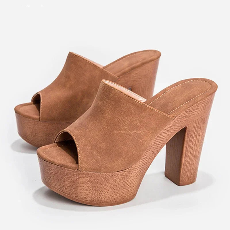 European Platform Sandals