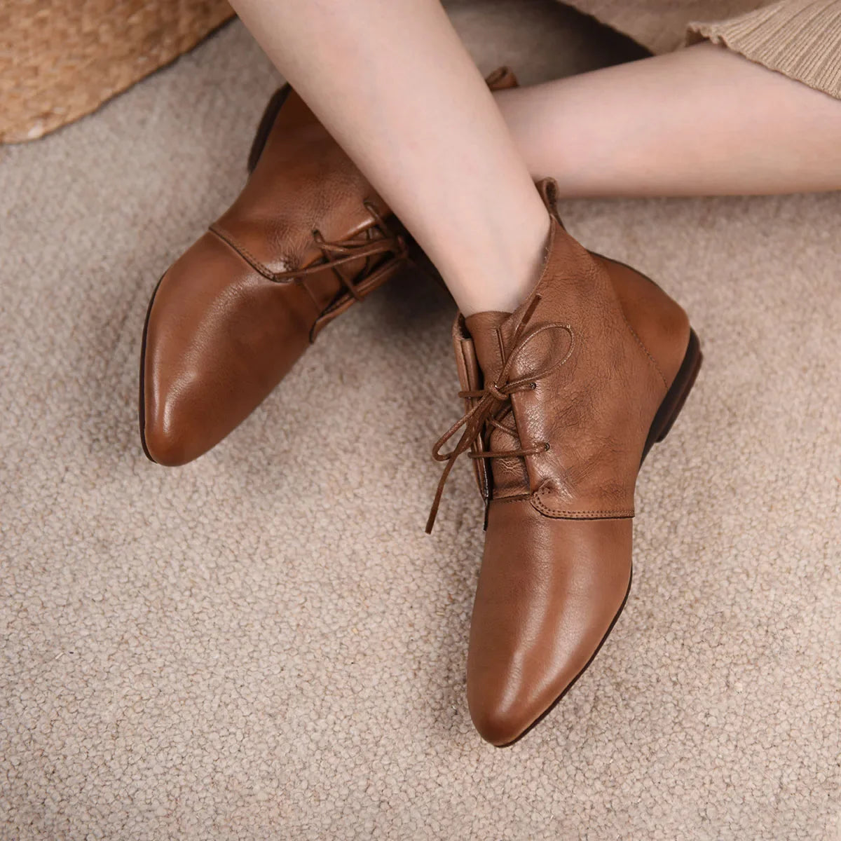 Ankle Boots Lace Up Shoes
