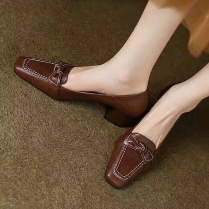Retro Bowknot Loafers