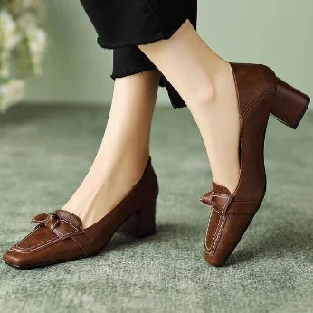 Retro Bowknot Loafers