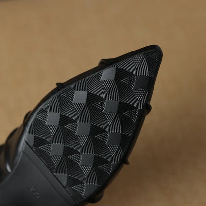 Pleated Slingback Heels