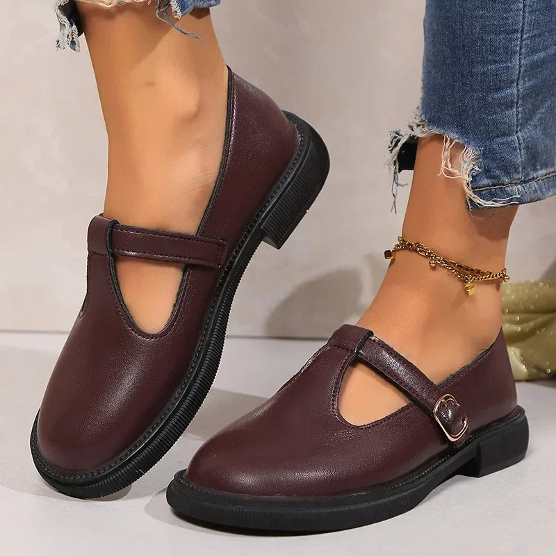 T-Strap Low Heels Mary Jane Shoes