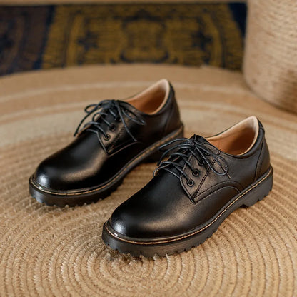 Round Toe Retro Oxfords