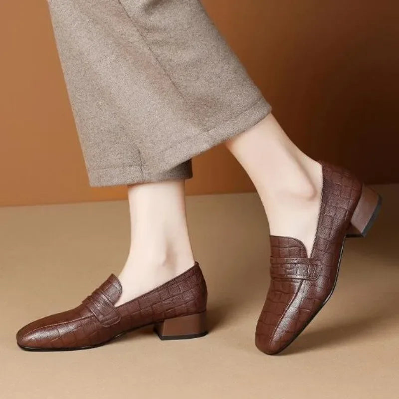 Low Heel Elegant Loafers
