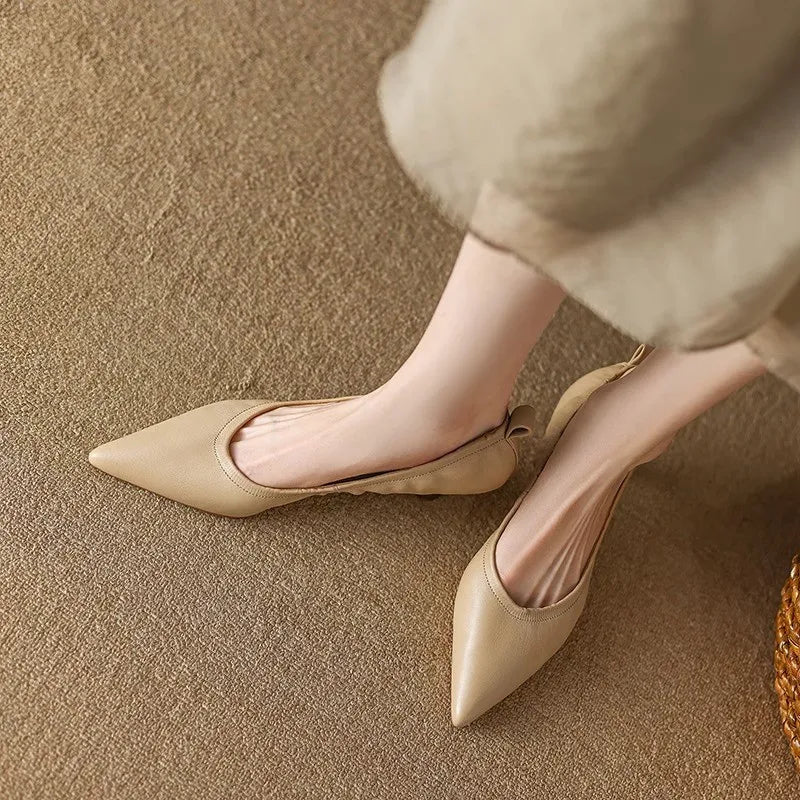 Cone-Heel Pointed-Toe Pumps
