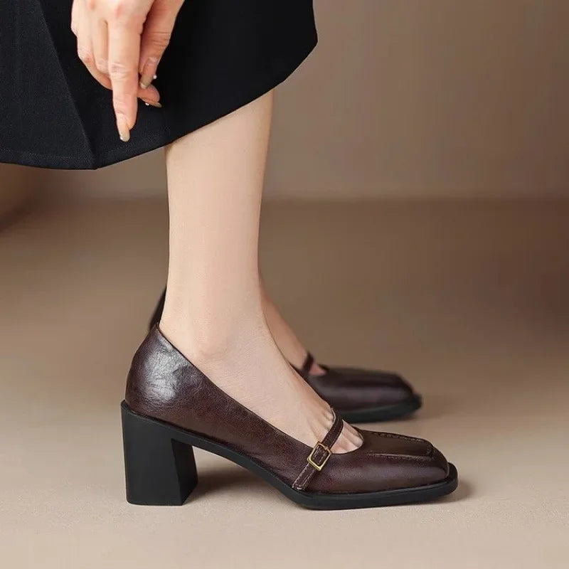 Square Head Mary Janes