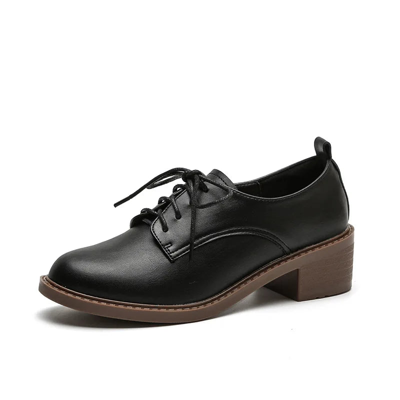 Mid-Heel Derby Shoes
